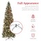 Best Choice Products Pre-Lit Partially Flocked Pencil Christmas Tree w/ Pine Cones, Foldable Stand